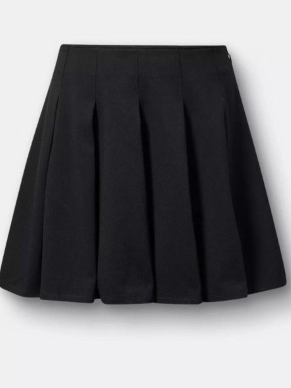 Torrid Black Pleated Twill Mini Skirt 6x